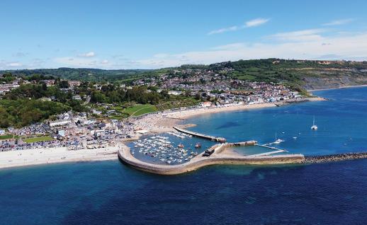 Lyme Regis from above