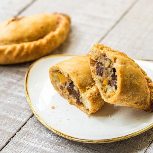 Traditional pasty from the Cornish Bakery